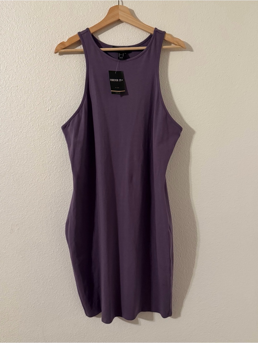 Forever 21 Purple Sleeveless Bodycon Dress Size 3X NWT